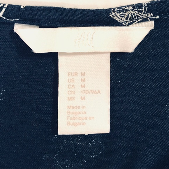 H&M Vintage Bicycle Long Sleeve Top • Medium NWOT - Picture 3 of 4